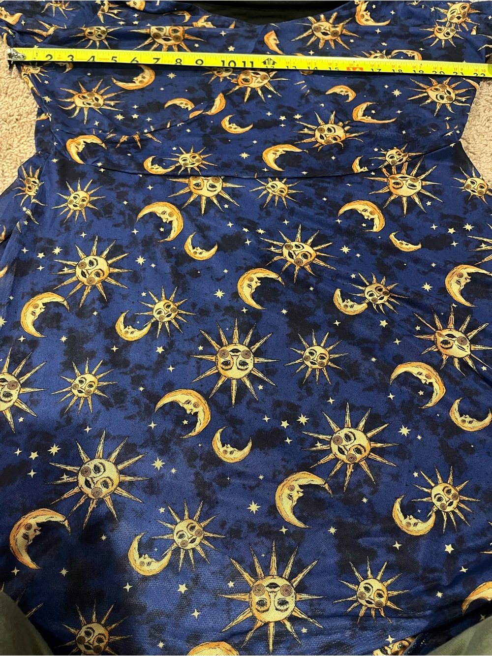 COSMIC AURA HOT TOPIC Celestial print mesh dress - Picture 3 of 10